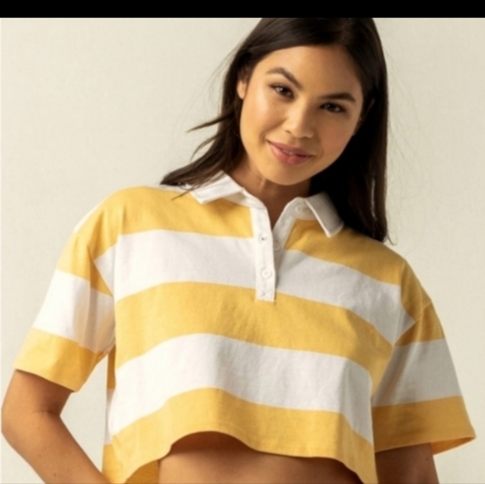 Junior Girls Full Tilt Collared Top - xs